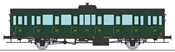French PO Railroad Southwest Car, 15 meters 3rd class compartment coach C8S PO n° 34900, Era II